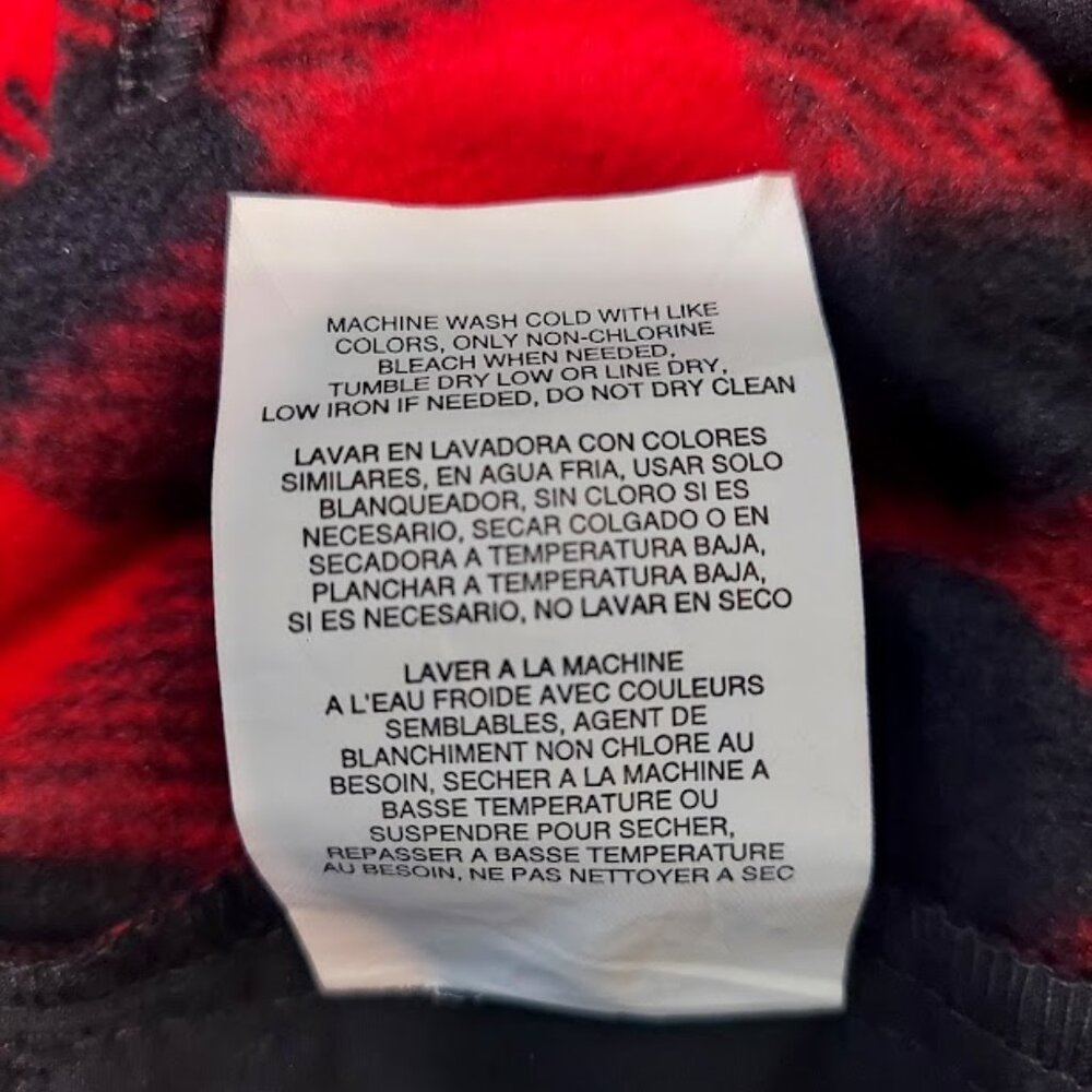Lee Riders Women's Polar Fleece Top Small Red/Black‎ Plaid With Pockets New - Picture 10 of 14